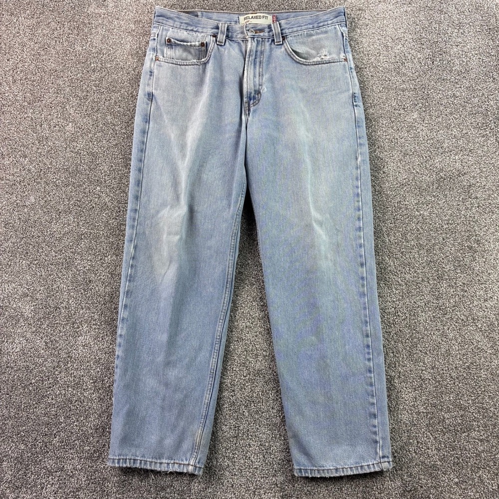 Vintage Levi's 550 Jeans Mens 33x30 Blue Denim Light Wash Regular Relaxed 90s